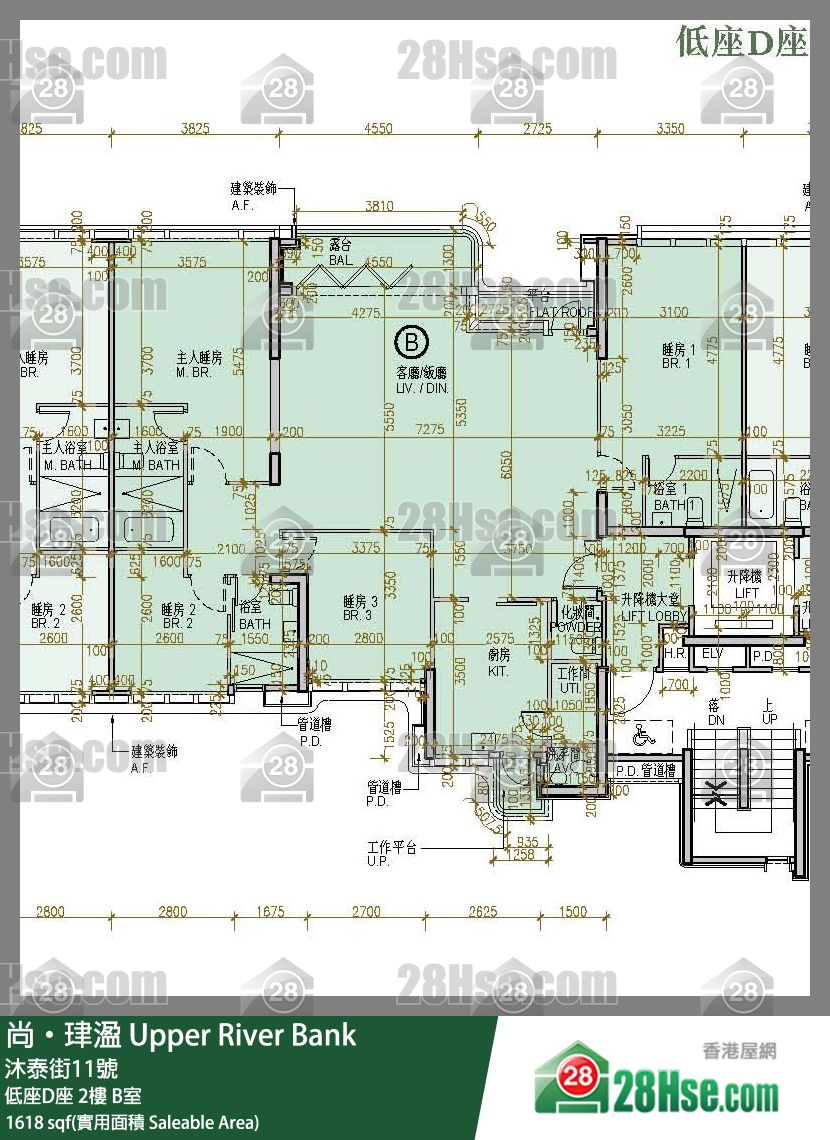 尚珒溋 低座D座 2樓 B室 平面圖
