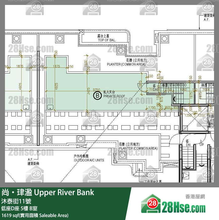 尚珒溋 低座D座 5樓 B室 平面圖