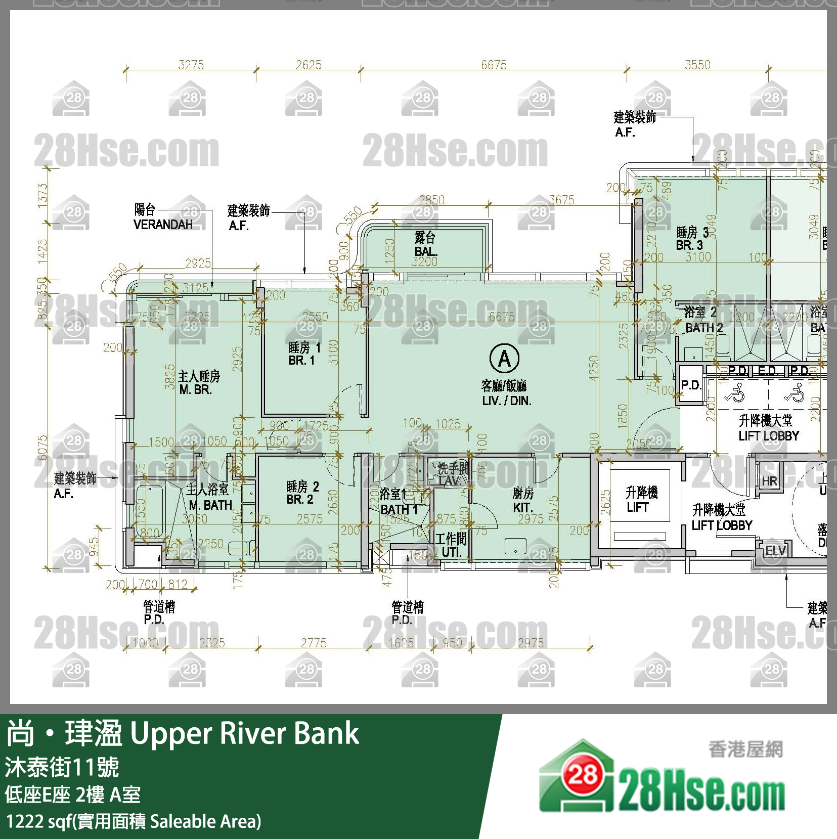 尚珒溋 低座E座 2楼 A室 平面图