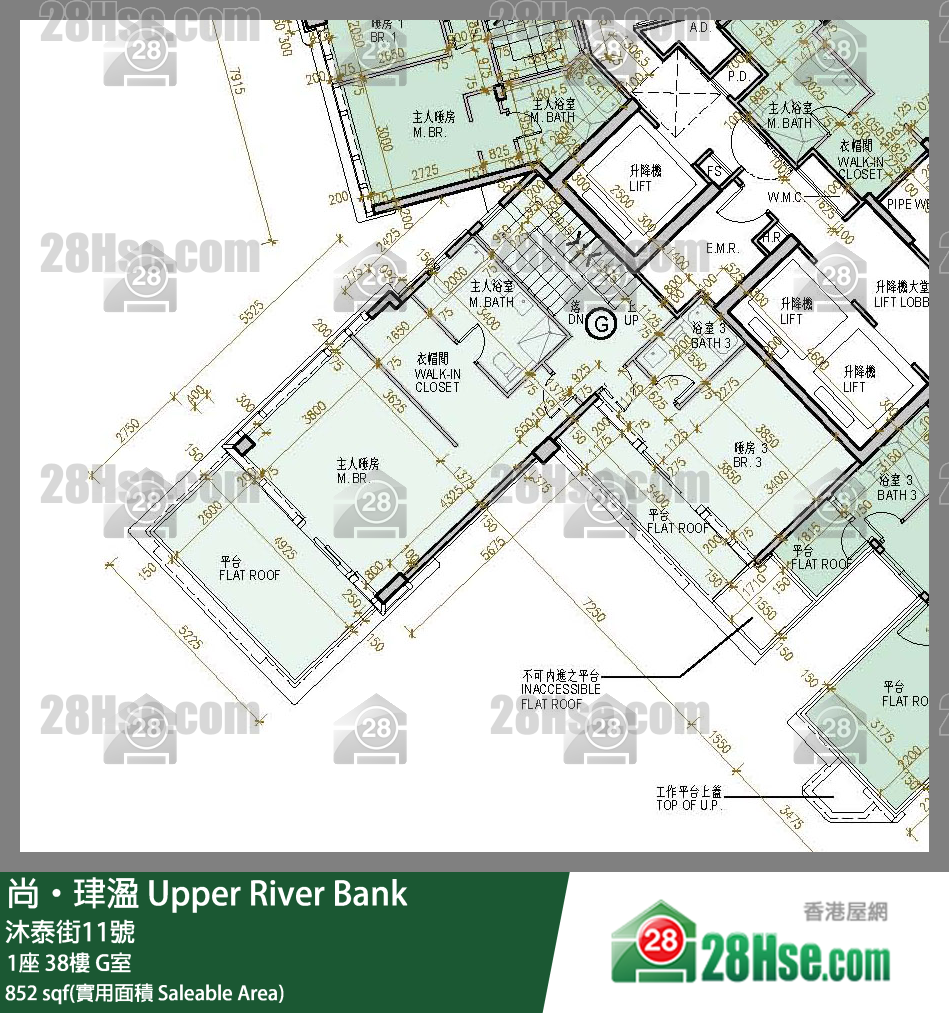 尚珒溋 1座 38樓 G室 平面圖