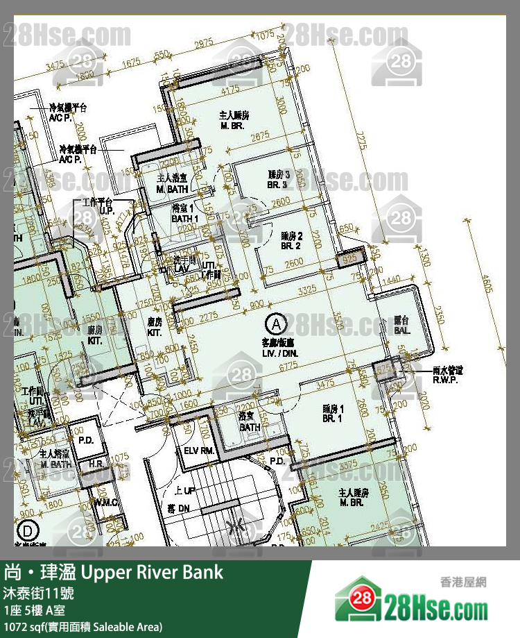 尚珒溋 1座 5樓 A室 平面圖