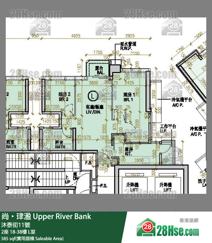 Upper River Bank Unit FloorPlan (Provided by 28Hse)