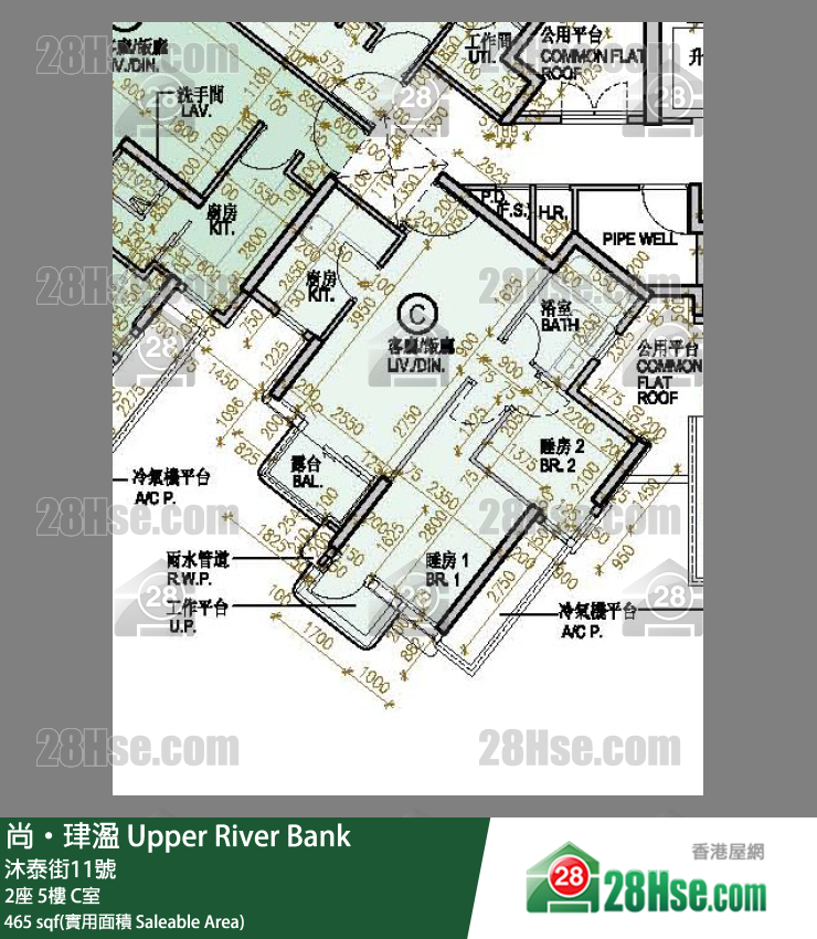 尚珒溋 2座 5樓 C室 平面圖