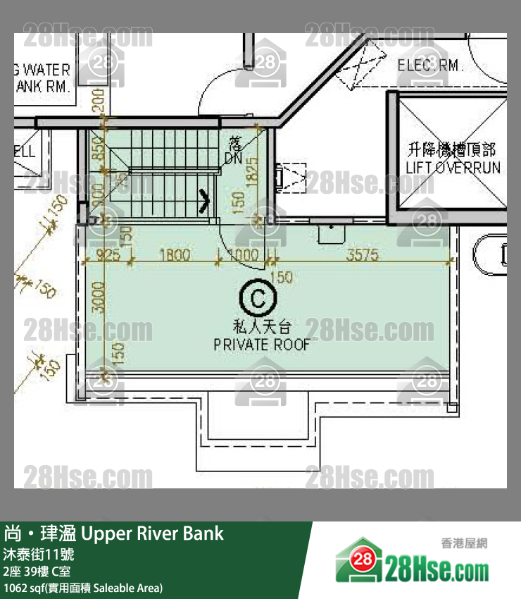 尚珒溋 2座 39樓 C室 平面圖