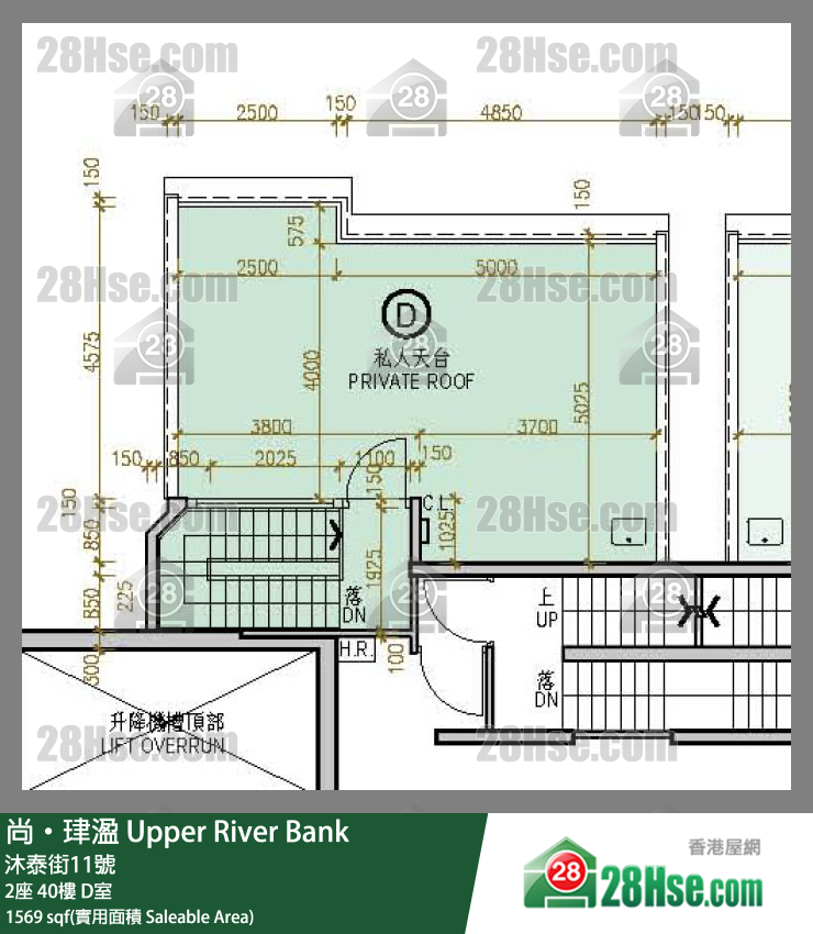 尚珒溋 2座40樓 D室 平面圖