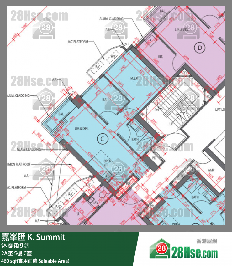 嘉峯汇 大厦 2A座 5楼 C室 平面图