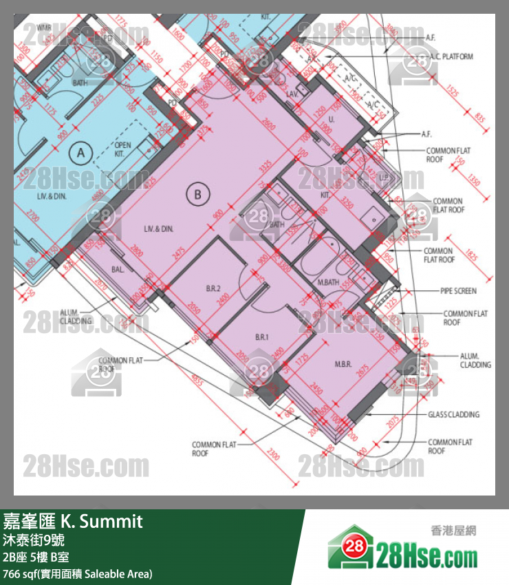 K. Summit Unit FloorPlan (Provided by 28Hse)