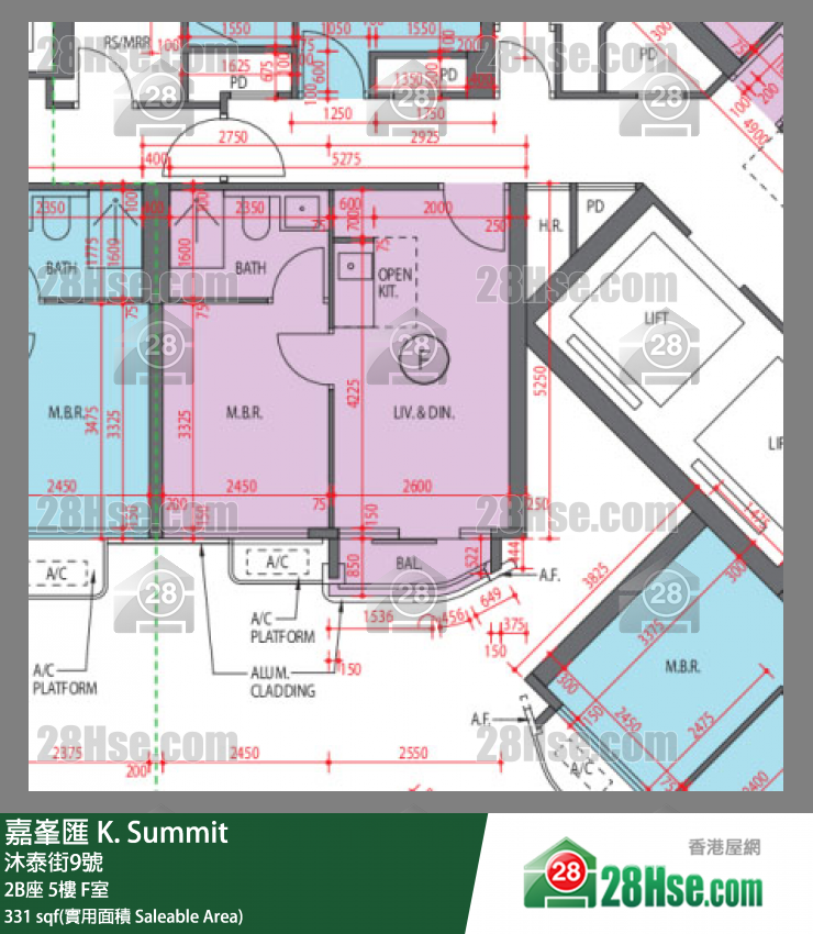 K. Summit Unit FloorPlan (Provided by 28Hse)