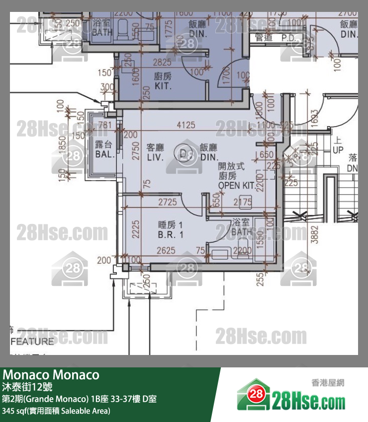 Monaco Unit FloorPlan (Provided by 28Hse)