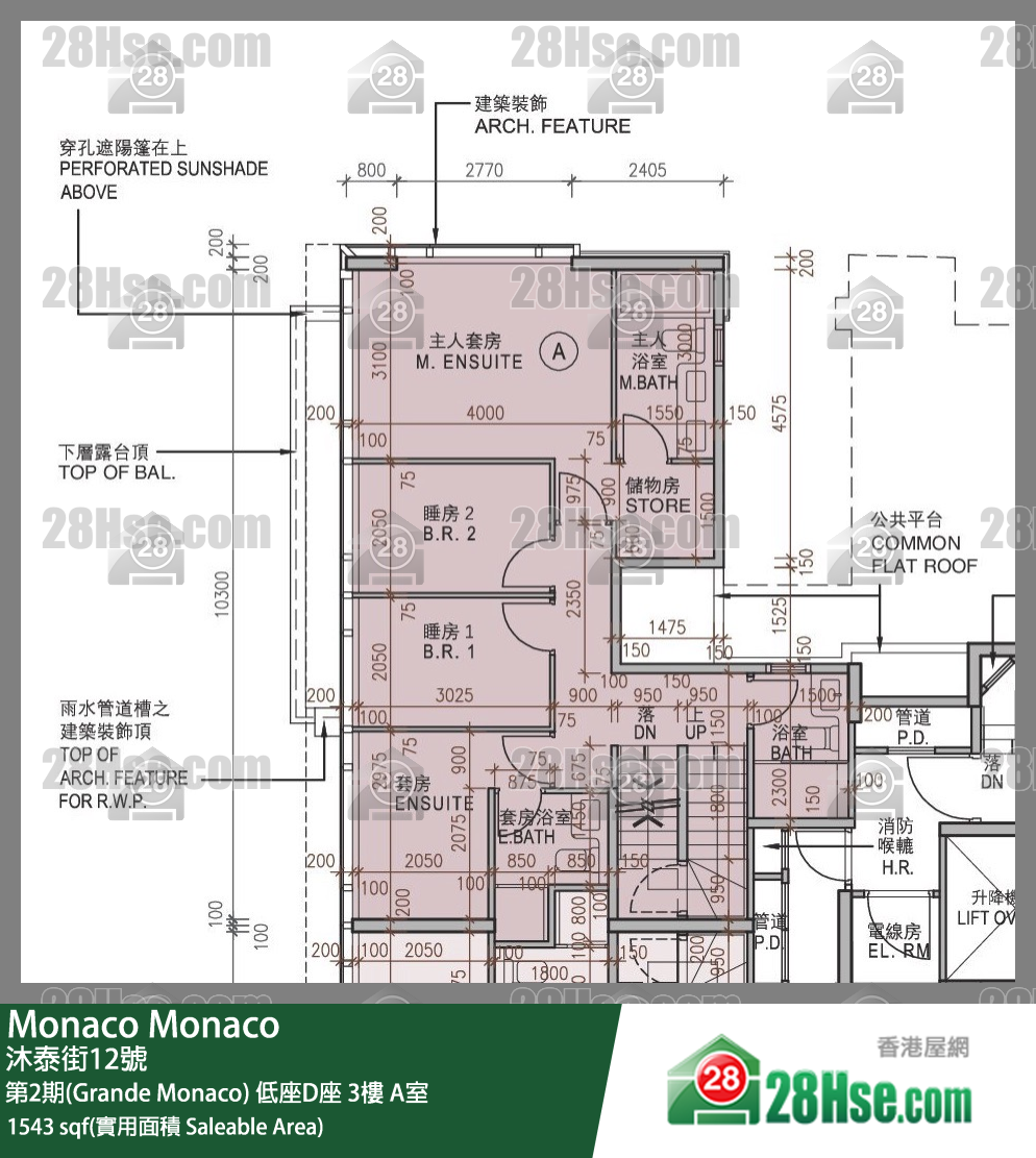 Monaco Unit FloorPlan (Provided by 28Hse) Monaco Unit FloorPlan (Provided by 28Hse)