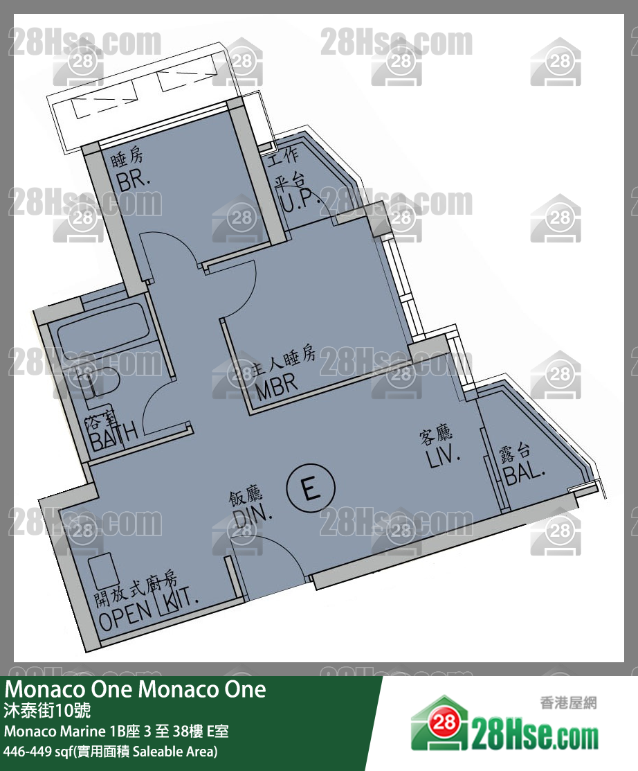 Monaco One Unit FloorPlan (Provided by 28Hse) Monaco One Unit FloorPlan (Provided by 28Hse)