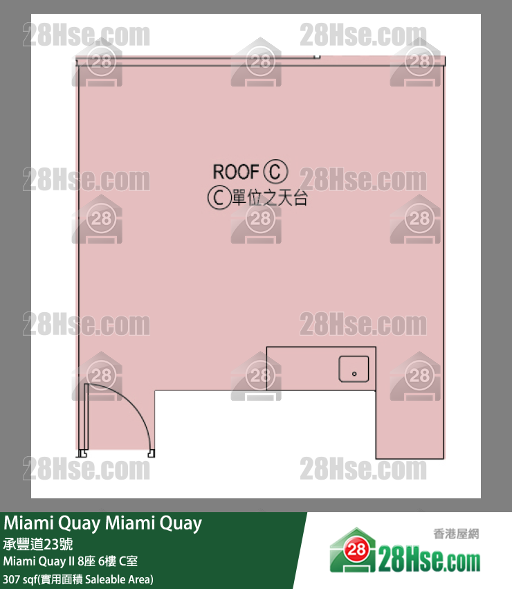 Miami Quay Miami Quay II8座6楼 C室 平面图