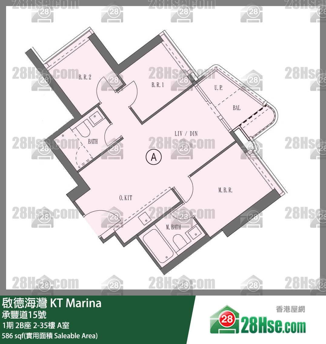 Kt Marina Unit FloorPlan (Provided by 28Hse)