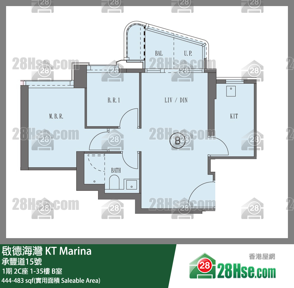 Kt Marina Unit FloorPlan (Provided by 28Hse)