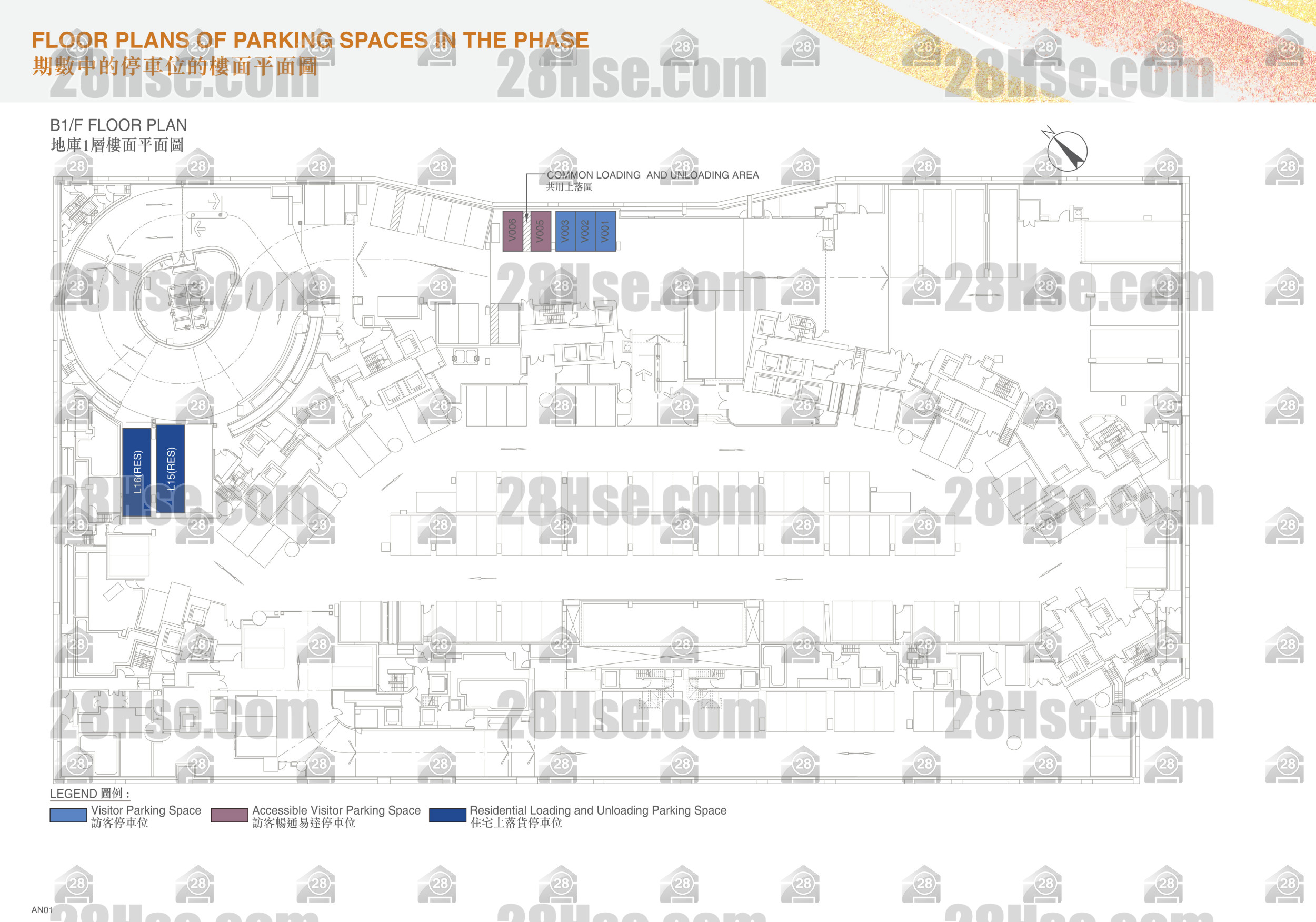 停车位平面图 平面图