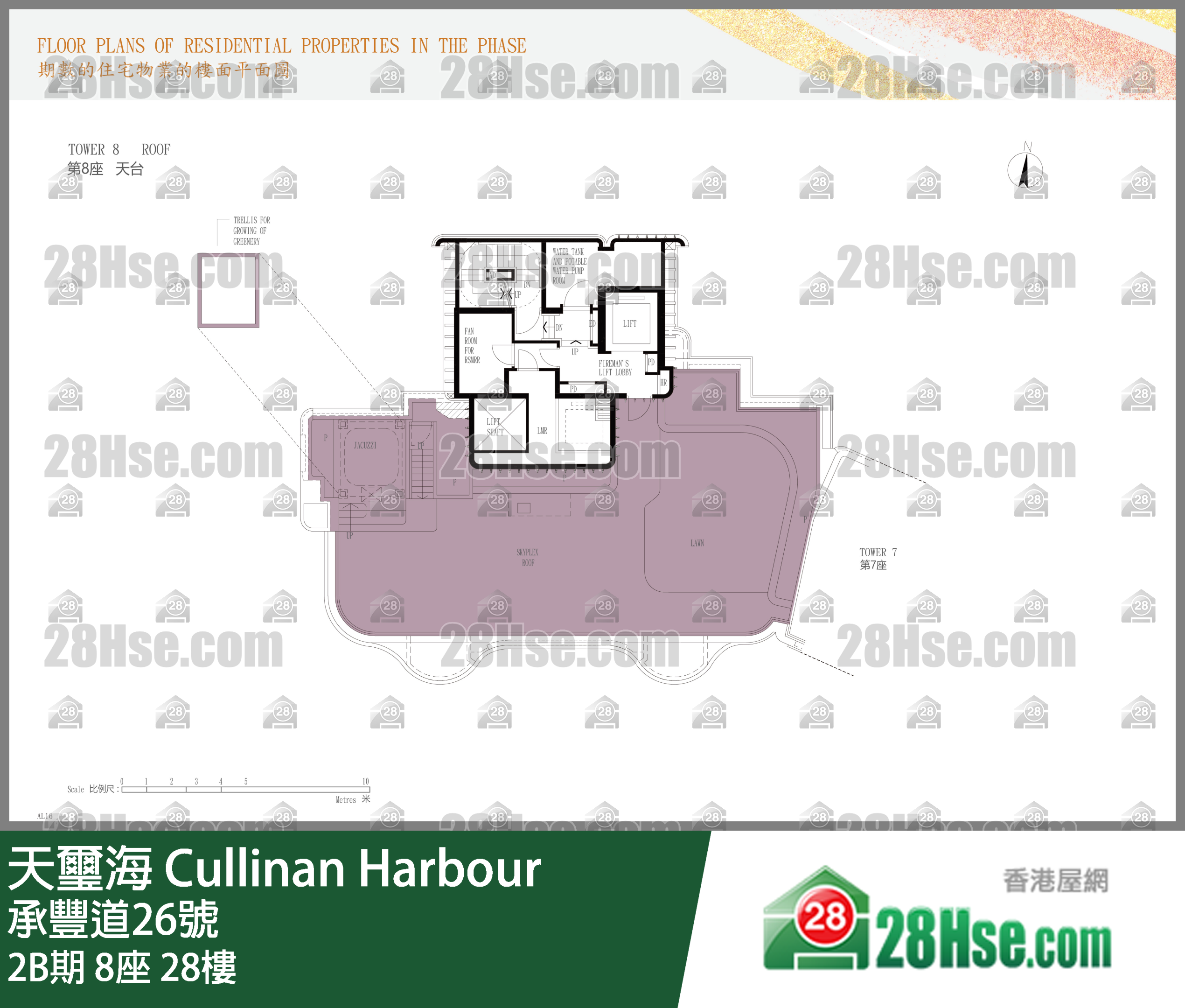 2B期 8座 28楼 平面图