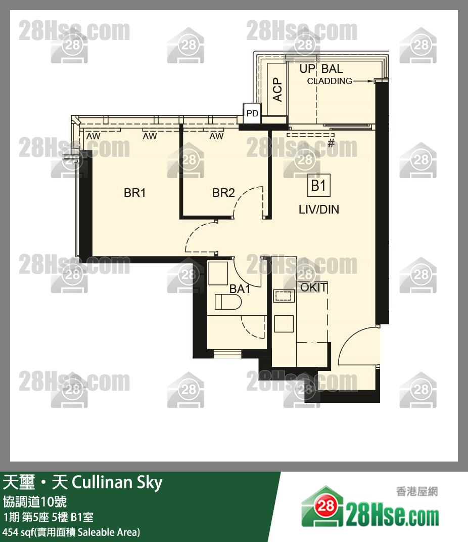 天玺天 1期 第5座 5楼 B1室 平面图