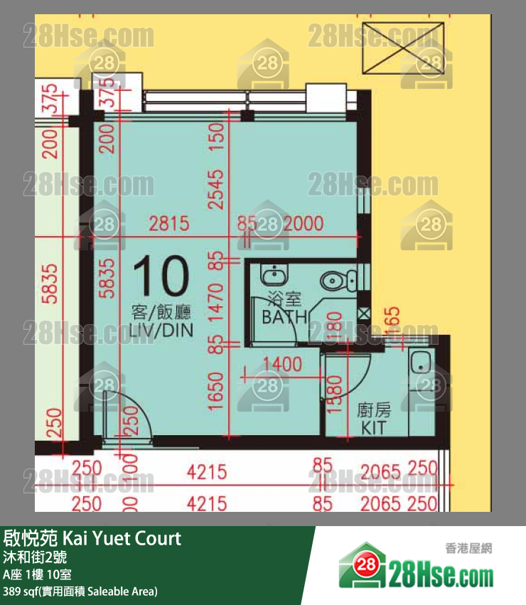 启悦苑 A座1楼 10室 平面图