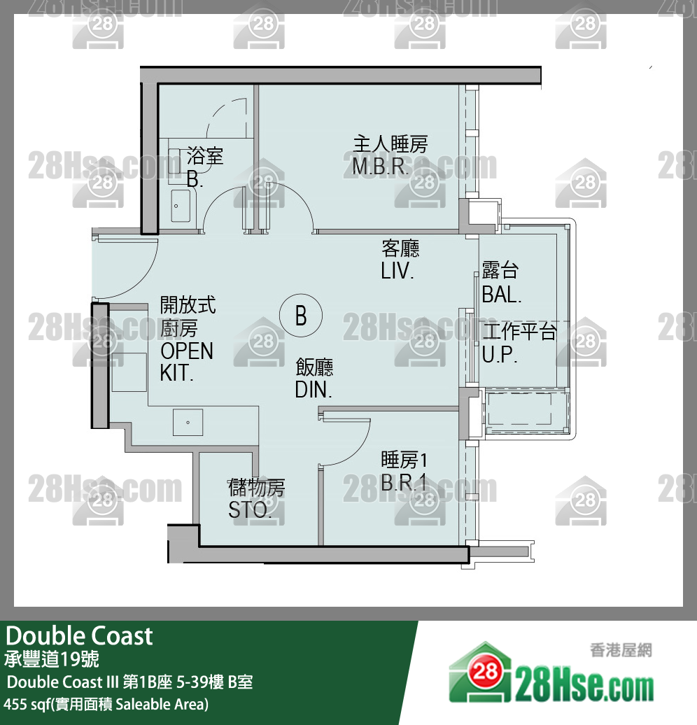 Double Coast Unit FloorPlan (Provided by 28Hse)